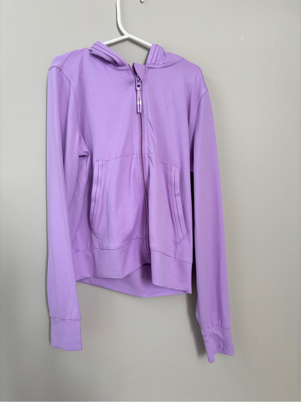Athleta Girl Lavender Hooded Zip Up Jacket